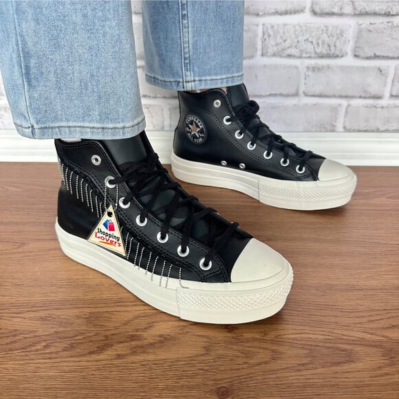 ⭐Converse Chuck Taylor All Star Platform Western Chain Sz 8 Womens Shoes A15473C - Picture 3 of 13